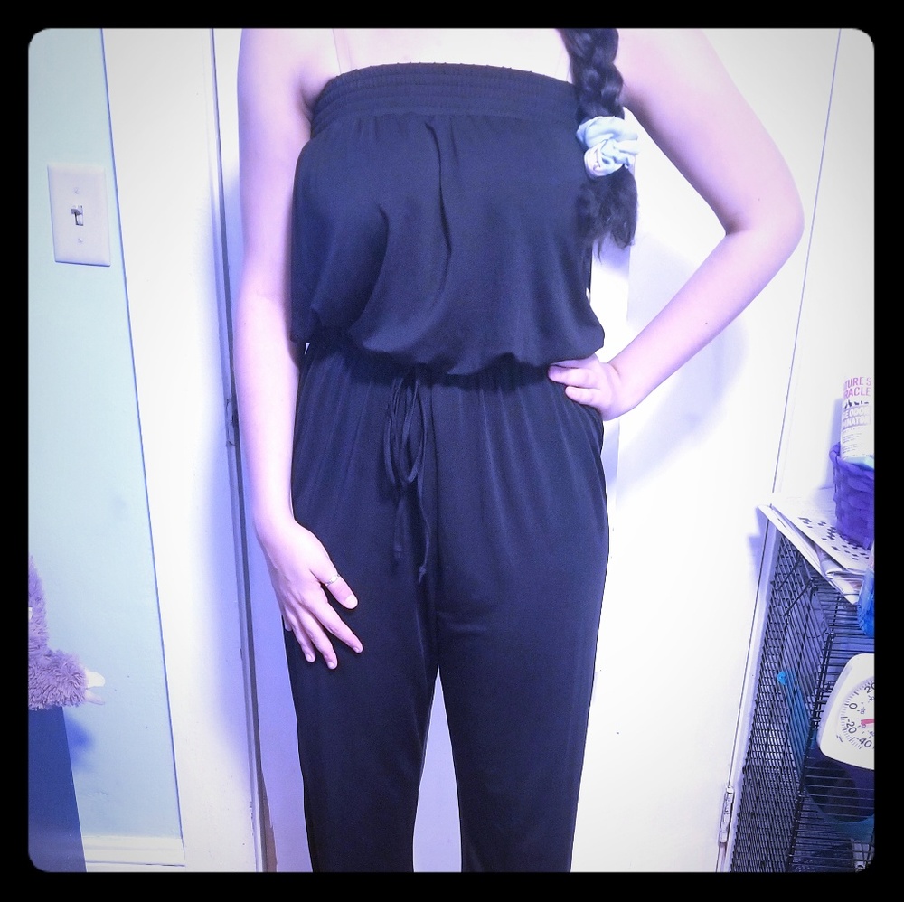 Kardashian Kollection Black Jumpsuit